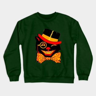 Vintage Halloween Cat 01 Crewneck Sweatshirt